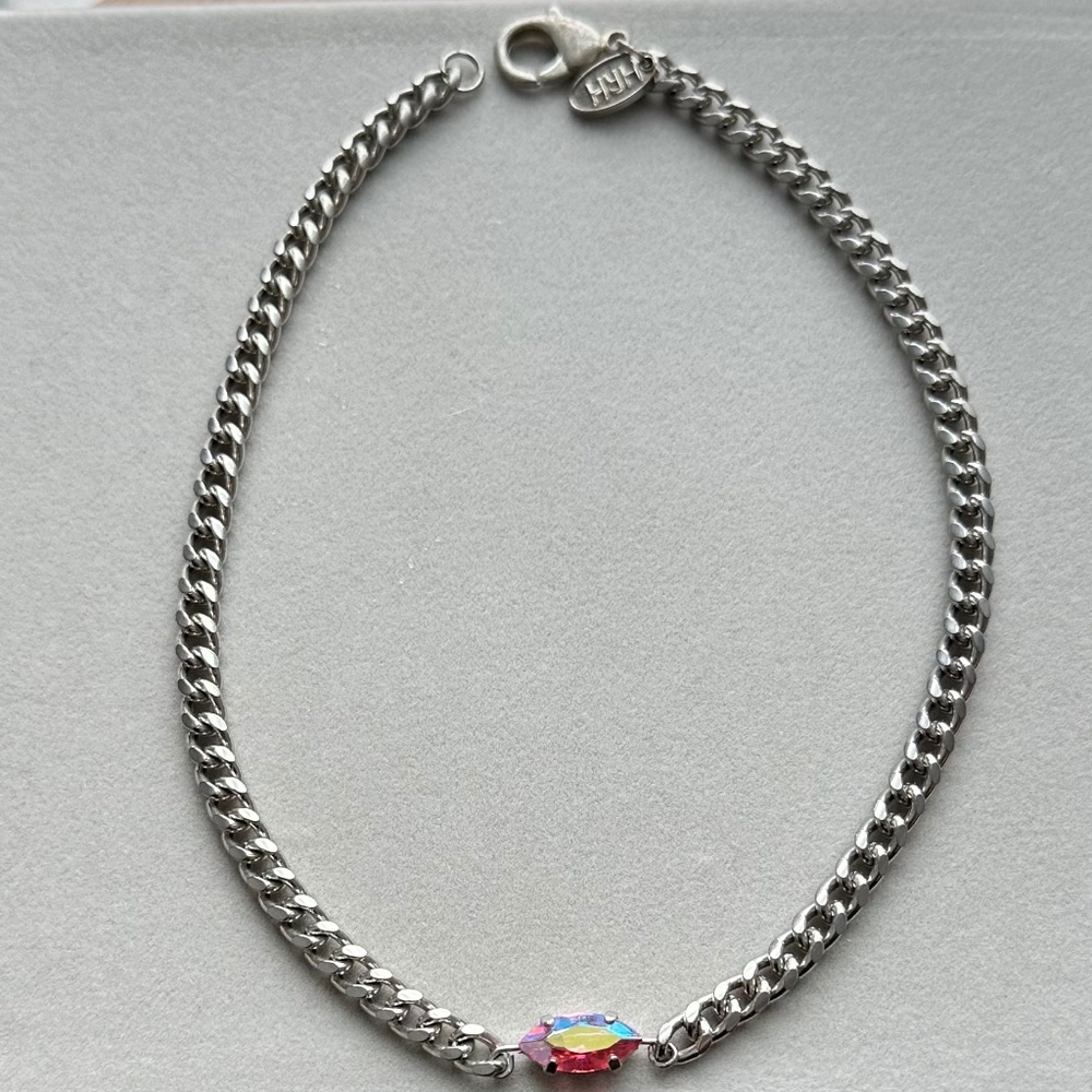 HRH Collection Petit L’Oeil Blush AB Choker $45